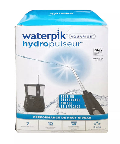 Waterpik WP-662 Aquarius Professional Electric Water flosser 10 Settings Black (NEW)
