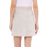 Ellen Tracy Company Women's Soft Linen Summer Skort Skirt with built in Shorts
