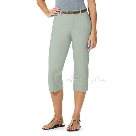 Bandolino Women Belted Maureen Stretchy Classic Capri Length Pants 3 colors