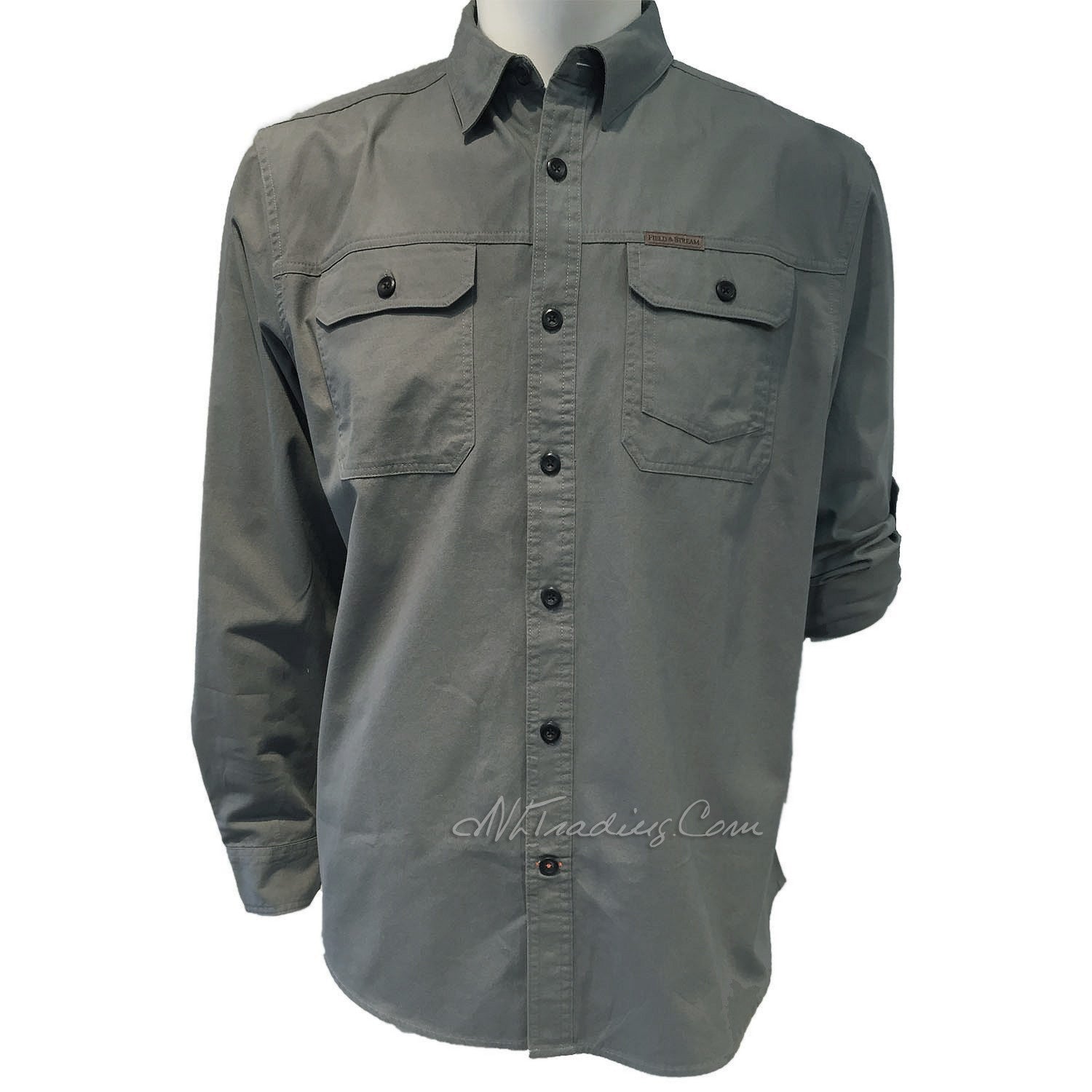 FIELD & STREAM Brushed Poplin 100% Cotton Long Sleeve