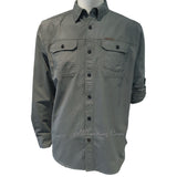 FIELD & STREAM Brushed Poplin 100% Cotton Long Sleeve Utility Shirt