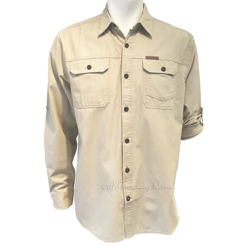 FIELD & STREAM Brushed Poplin 100% Cotton Long Sleeve Utility Shirt – JNL  Trading