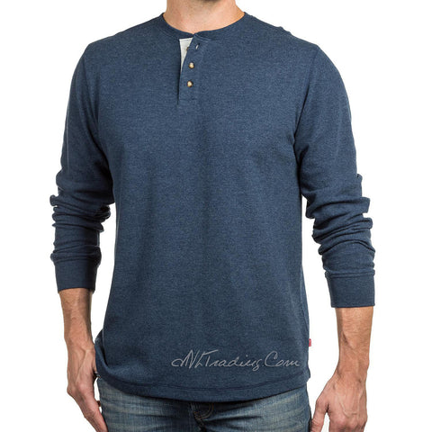 Levi's Men's Long Sleeve 3 Button Classic Fit Soft Warm Thermal Henley ...