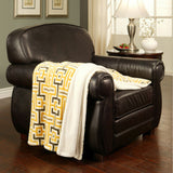 Warm Super luxurious Soft Lounge Throw Blanket Geometric Yellow 60"x70"