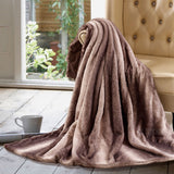 Luxury Throw Faux Animal fur Print Super Soft Warm Oversize 60x70" Blanket