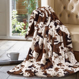 Luxury Throw Faux Animal fur Print Super Soft Warm Oversize 60x70" Blanket