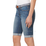 NWT Bandolino Women's Riley Flawless Stretch Stylist Belted Bermuda Short Pants