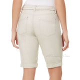 NWT Bandolino Women's Riley Flawless Stretch Stylist Belted Bermuda Short Pants