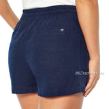 GAP Ladies cute comfy roomy cool Linen blend draw string 4" inseam Short