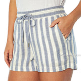 GAP Ladies cute comfy roomy cool Linen blend draw string 4" inseam Short