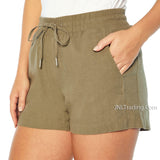 GAP Ladies cute comfy roomy cool Linen blend draw string 4" inseam Short