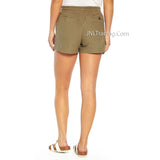 GAP Ladies cute comfy roomy cool Linen blend draw string 4" inseam Short