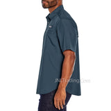 Eddie Bauer Men's Short Sleeve Summer Light Woven Tech Shirt UPF 40