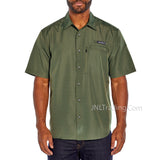 Eddie Bauer Men's Short Sleeve Summer Light Woven Tech Shirt UPF 40