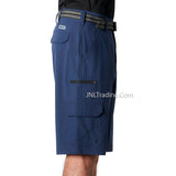 Iron Clothing Belted Stretch Microfiber Lightweight Stretch Cool Cargo Short