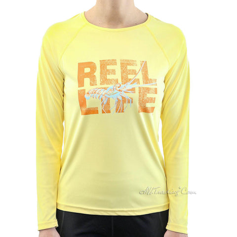 Pale Yellow M Reel Life UV T-Shirt