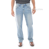 Axel Men's Slim Boot Cut Jeans Stretch Denim Pants
