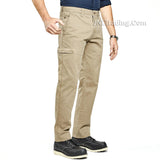 Men Weatherproof Zip 5-Pocket Utility Pant Flex Waistband Stretch Fabric