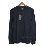 G.H. Bass & Co. Solid Waffle-Knit 3 Button Men's Henley Thermal Shirt