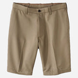 Haggar H26 Men's Solid Performance Soft Cool Flat Front Khaki Shorts