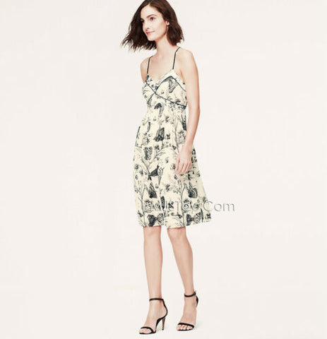 NWT Ann Taylor LOFT BUTTERFLY PRINT RACERBACK Cami Elegant Summer Dres – JNL Trading NWT Ann Taylor LOFT BUTTERFLY PRINT RACERBACK Cami Elegant Summer Dres – JNL Trading