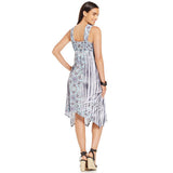 NWT Style & Co. Medallion Print V-neck Sleeveless Handkerchief-Hem Dress M-XL