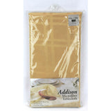 NEW Addison Microfiber Resist Stain Tablecloth Oblong Holiday Color Gold/Red