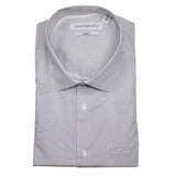 NWT Calvin Klein CK Men Shirt 100% Cotton Regular Fit Long Sleeve Pointed Collar