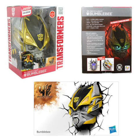 Hasbro Transformers 3D-BUMBLEBEE FX Deco LED Night Light Crack Wall Art