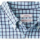 NWT Merona Men Long Sleeve Classic Fit Button Down Plaids/Checkered Shirt Top