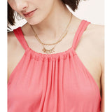 NWT Ann Taylor LOFT Shirred Halter Sweet Summer Beach Dress S-L Pink/Blue/Black