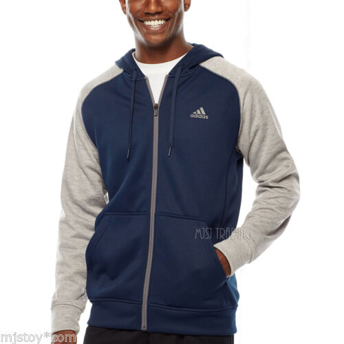 adidas climawarm トレーナー　トップス ADIDAS ClimaWarm Men's Fleece Blue Pullover Hoodie