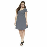 NWT Juniors' Plus Size SO Cap-Sleeve Stripes Skater Dress in 4 Colors Size 1X/2X