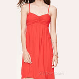 NWT Ann Taylor LOFT RUCHED CAMI Stylish Casual Comfy Perfect Soft Summer Dress