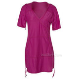 NWT Free Country Sun Splash Mesh Swim Quick Dry Hooded Light Cover Up SPF S-XXL