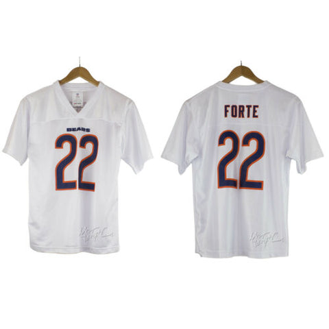 NWT NFL Chicago Bears Football Boys Youth V-Neck Jersey Matt FORTE #22 Shirt L