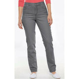 NEW Gloria Vanderbilt Amanda original slimming jean Grey size 16 average/short