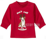 NWT GYMBOREE Don't Ruff with Reindeer PUP with antler T-Shirt Red Christmas Tee