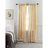 NEW Threshold One Window Treatment Panel Tan/Green Greek Key 54"x84" Curtain
