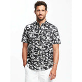 NWT Old Navy Men Regular-Fit Comfortable Soft 100% Cotton Washed Getaway Shirt L