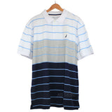 Nautica Big&Tall Short Sleeve Stripe Breathable Performance Polo Shirt $69