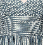 NWT Ann Taylor LOFT MINI CHEVRON PRINT TANK Cute Comfy Flattering Dress SZ S/M