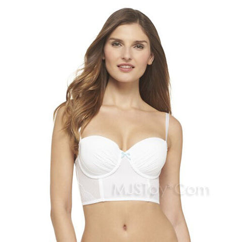 NWT Gilligan & O'Malley Women Longline Bridal Bralette White Bustier B –  JNL Trading