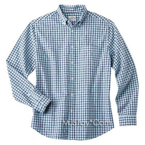 NWT Merona Men Long Sleeve Classic Fit Button Down Plaids