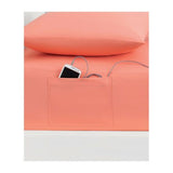 NEW Room Essentials 3Pcs Microfiber Sheet Set+Storage Pocket Dorm Bed XL TWIN