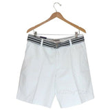 NEW IZOD Men Flat Front Belted Khaki Short Classy Chinos Cotton Shorts 34-42 $55