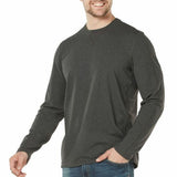 NWT Free Country Men's Long Sleeve Soft Brushed Crew Neck Moisture Wicking Shirt