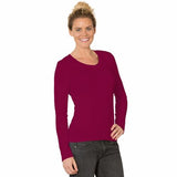 Eddie Bauer Women's Long Sleeve Scoop/V-Neck Cotton Slim Tee T-Shirt