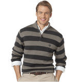 CHAPS by Ralph Lauren Men 100% Cotton 1/4 Zip Pullover Sweater StripesSweae