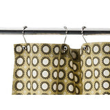 NEW Threshold Yellow Circle Shower Curtain 72x72" 100% Cotton Buttonhole Top